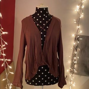 Cross front blouse